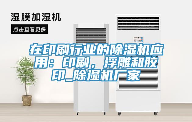 在印刷行業(yè)的除濕機應用：印刷，浮雕和膠印_除濕機廠家