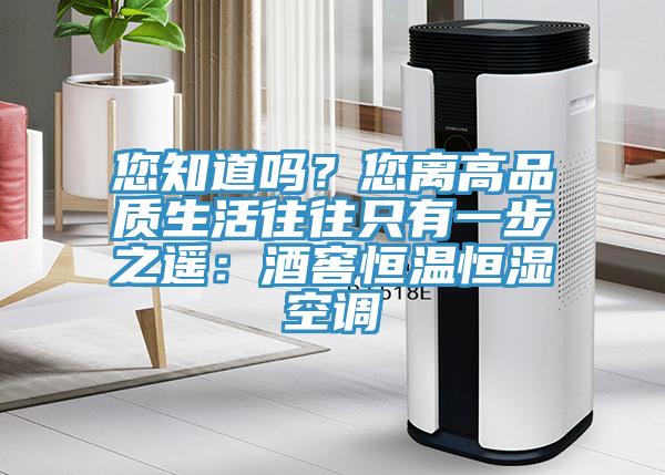 您知道嗎？您離高品質生活往往只有一步之遙：酒窖恒溫恒濕空調