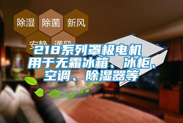 218系列罩極電機(jī) 用于無霜冰箱、冰柜、空調(diào)、除濕器等