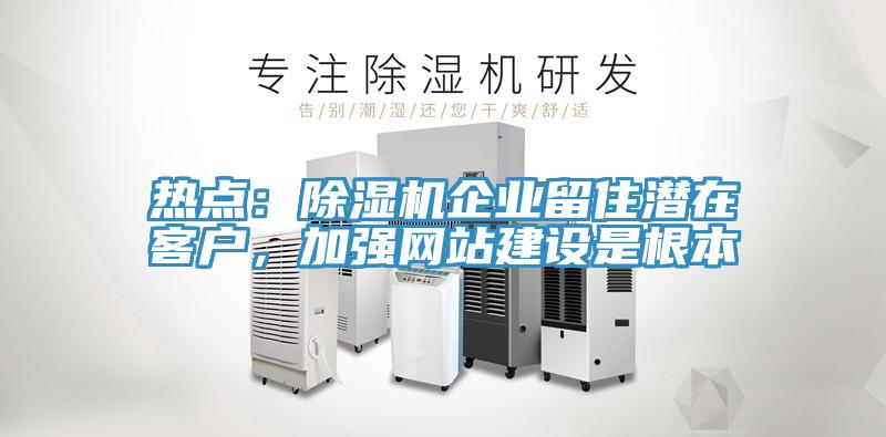 熱點：除濕機企業(yè)留住潛在客戶，加強網(wǎng)站建設(shè)是根本