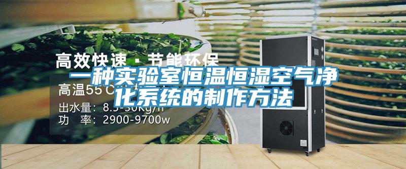 一種實(shí)驗室恒溫恒濕空氣凈化系統(tǒng)的制作方法