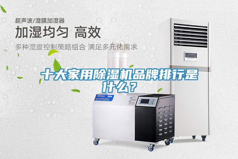 十大家用除濕機品牌排行是什么？