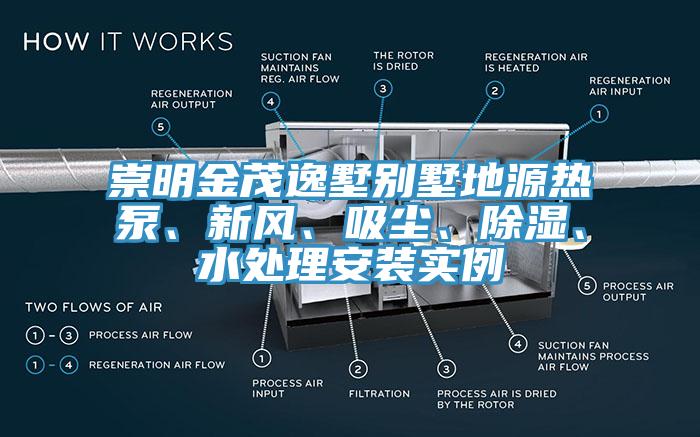 崇明金茂逸墅別墅地源熱泵、新風、吸塵、除濕、水處理安裝實例