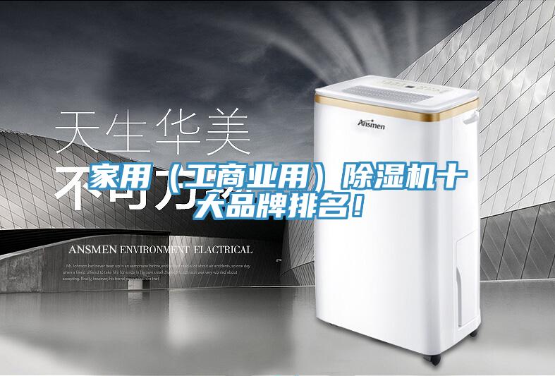 家用（工商業用）除濕機十大品牌排名！