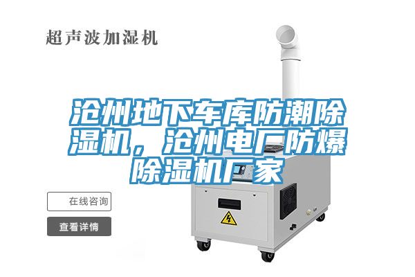 滄州地下車庫防潮除濕機，滄州電廠防爆除濕機廠家