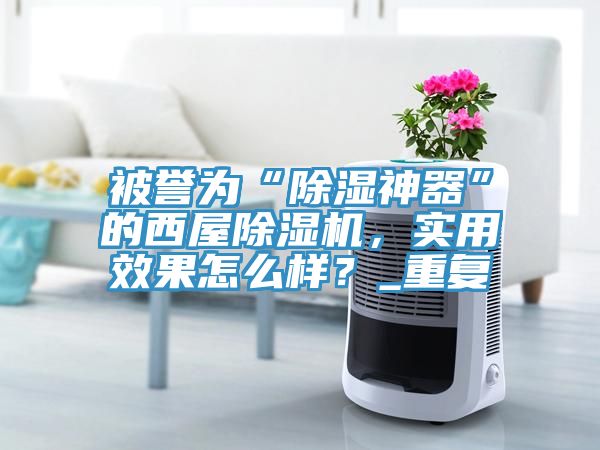被譽為“除濕神器”的西屋除濕機，實用效果怎么樣？_重復(fù)