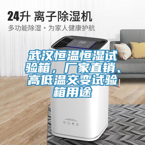 武漢恒溫恒濕試驗箱，廠家直銷、高低溫交變試驗箱用途