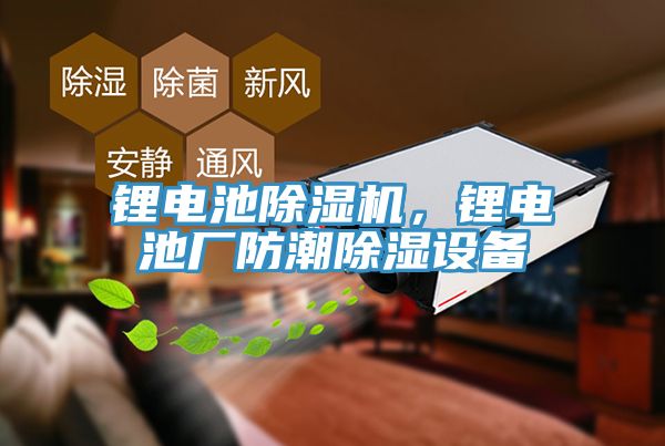 鋰電池除濕機，鋰電池廠防潮除濕設備