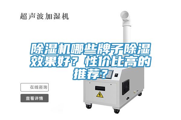 除濕機哪些牌子除濕效果好？性價比高的推薦？