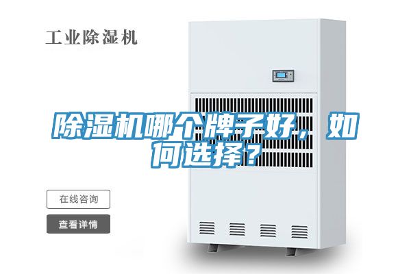 除濕機哪個牌子好，如何選擇？
