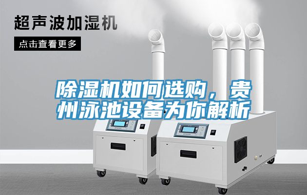 除濕機如何選購，貴州泳池設備為你解析